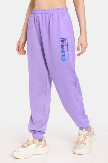 Buy Rosaline Easy Movement Relaxed Pants - Violet Tulip